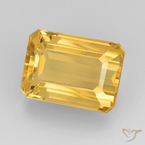 9,17 ctw natürlicher Helles Gold Citrin, Oktagonschliff, VVS