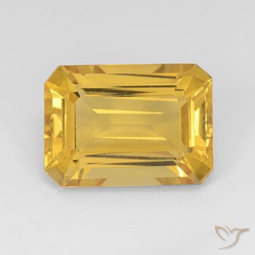 9,17 ctw natürlicher Mittleres Gold Citrin, Oktagonschliff, VVS