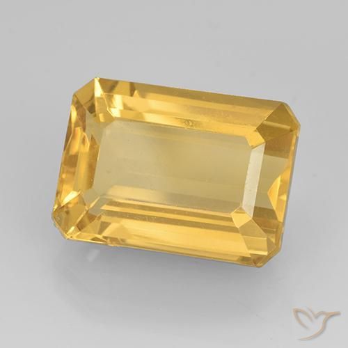 9,17 ctw natürlicher Mittleres Gold Citrin, Oktagonschliff, VVS