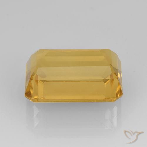 9,17 ctw natürlicher Mittleres Gold Citrin, Oktagonschliff, VVS