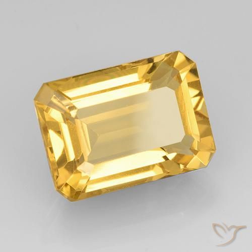 9,17 ctw natürlicher Helles Gold Citrin, Oktagonschliff, VVS