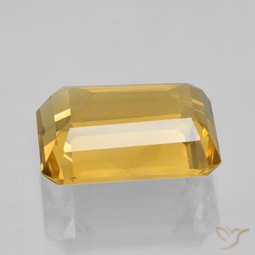 9,17 ctw natürlicher Helles Gold Citrin, Oktagonschliff, VVS-VS