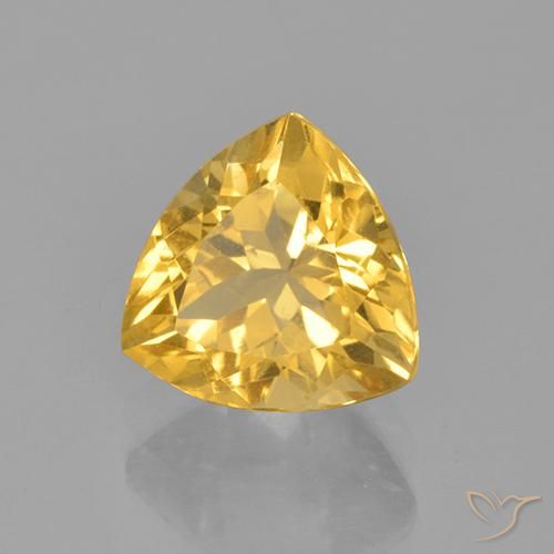 9,17 ctw natürlicher Mittleres Gold Citrin, Trillion, VS