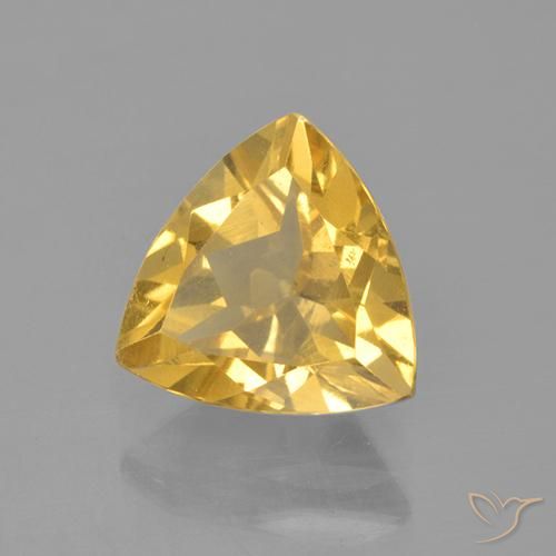 9,17 ctw natürlicher Helles Gold Citrin, Trillion, VS
