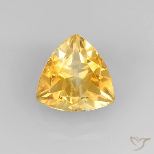 2.28ct Natürlicher Mittleres Gold Citrin, Trillion, VVS-VS