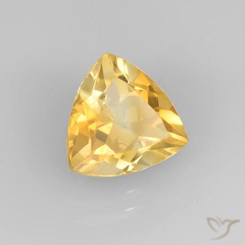 9,17 ctw natürlicher Mittleres Gold Citrin, Trillion, VVS-VS