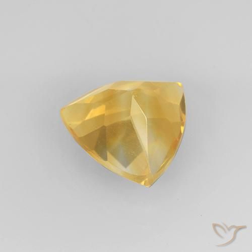 9,17 ctw natürlicher Mittleres Gold Citrin, Trillion, VVS-VS