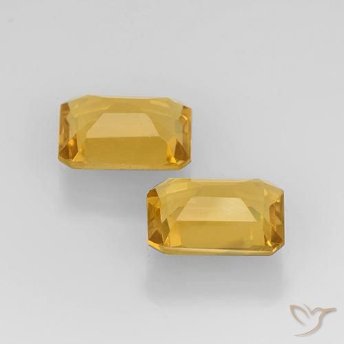 2.58 ct natürliche Golden Citrin-Edelsteine, Oktagonschliff, VVS-VS