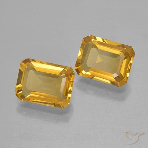 2.80 ct natürliche Golden Citrin-Edelsteine, Oktagonschliff, VVS-VS