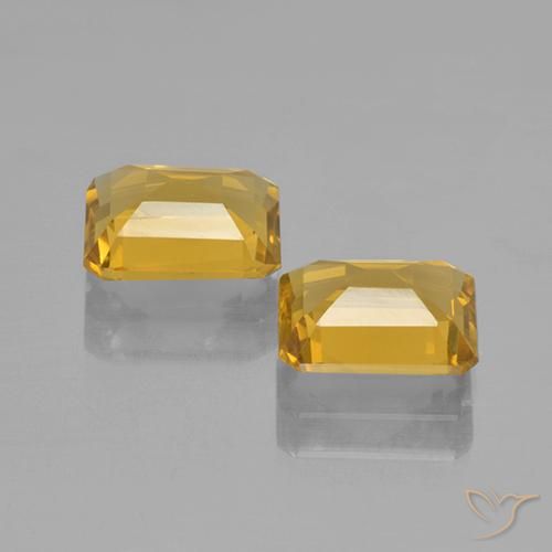2.80 ct natürliche Golden Citrin-Edelsteine, Oktagonschliff, VVS-VS