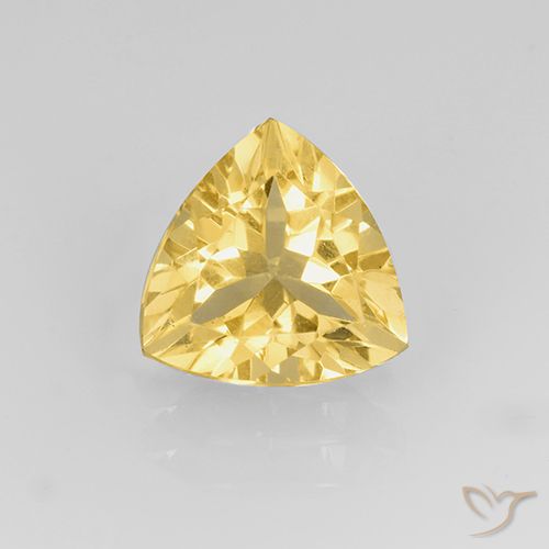 1.99ct Natürlicher Hell Gold Citrin, Trillion, VVS-VS