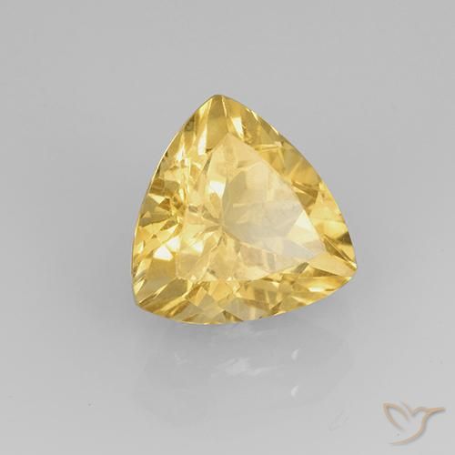 9,17 ctw natürlicher Mittleres Gold Citrin, Trillion, VVS-VS