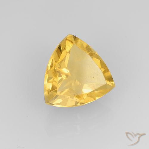 9,17 ctw natürlicher Mittleres Gold Citrin, Trillion, VVS-VS