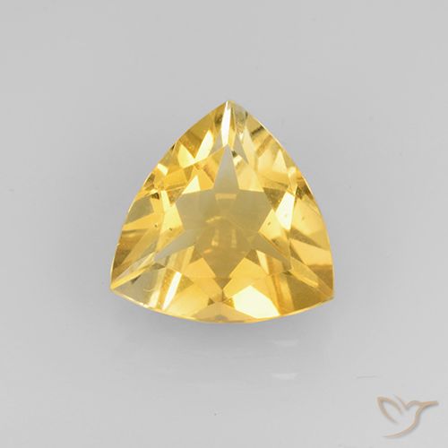 1.89ct Natürlicher Helles Gold Citrin, Trillion, VVS-VS