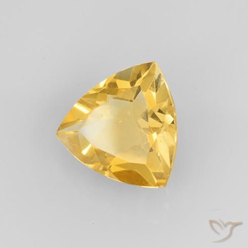 9,17 ctw natürlicher Helles Gold Citrin, Trillion, VVS-VS
