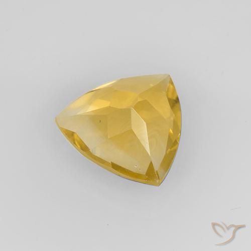 9,17 ctw natürlicher Helles Gold Citrin, Trillion, VVS-VS