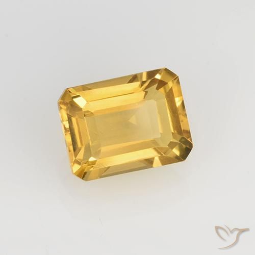 9,17 ctw natürlicher Mittleres Gold Citrin, Oktagonschliff, VVS-VS