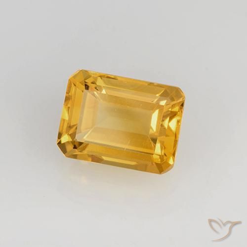9,17 ctw natürlicher Dunkelgolden Citrin, Oktagonschliff, VS