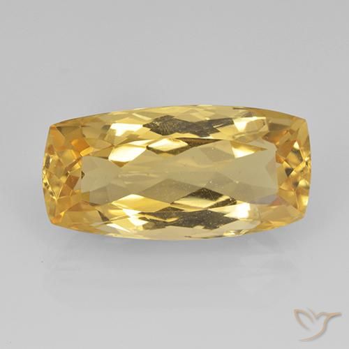 7.07ct Natürlicher Mittleres Gold Citrin, Kissen, VVS-VS