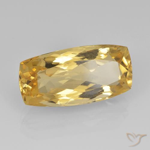 9,17 ctw natürlicher Mittleres Gold Citrin, Kissen, VVS-VS
