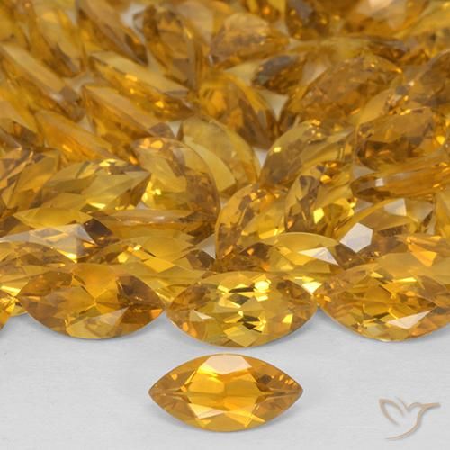0.47ct Natürlicher Orange-Gold Citrin, Marquise, VVS-VS