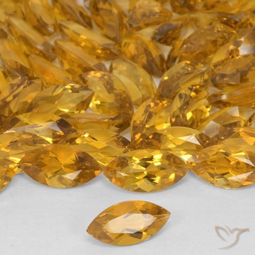 9,17 ctw natürlicher Orange-Gold Citrin, Marquise, VVS-VS