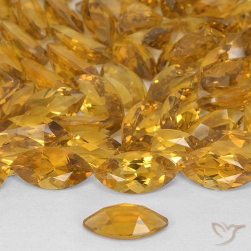 9,17 ctw natürlicher Orange-Gold Citrin, Marquise, VVS-VS
