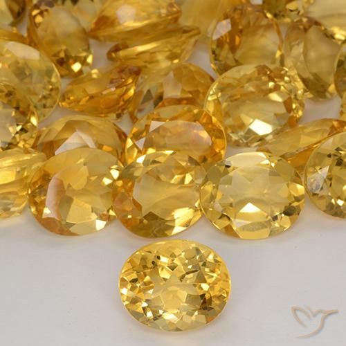 4.54ct Natürlicher Golden Citrin, Oval, VVS-VS