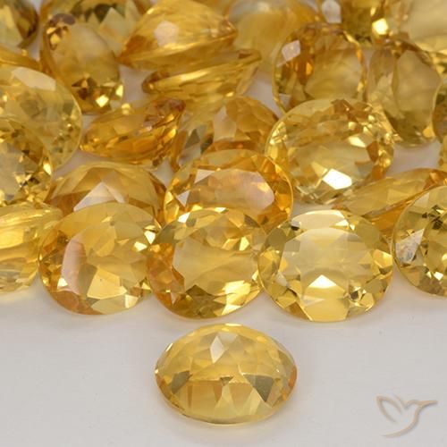 9,17 ctw natürlicher Golden Citrin, Oval, VVS-VS