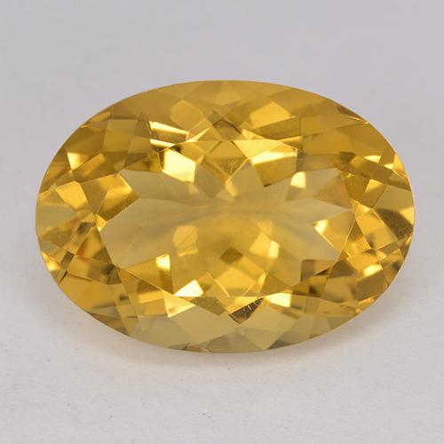 12,00 ctw natürlicher goldener Citrin, Oval Schliff, VVS