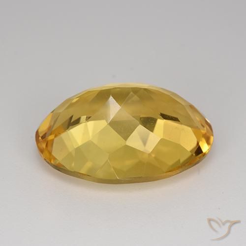 9,17 ctw natürlicher Mittelgold Citrin, Oval, VVS