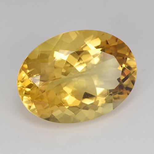 16,45 ctw natürlicher goldener Citrin, Oval Schliff, VVS