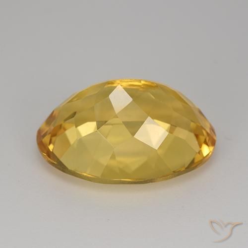 9,17 ctw natürlicher Mittelgold Citrin, Oval, VVS
