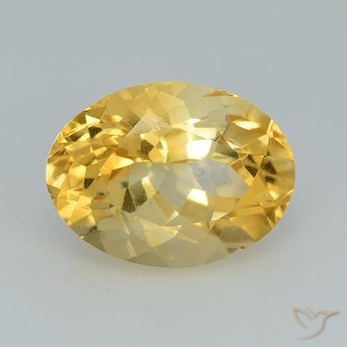 3.40ct Natürlicher Golden Citrin, Oval, VS