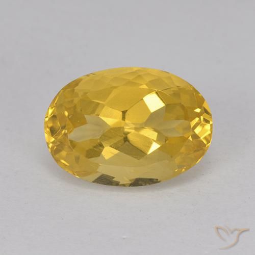 3.20ct Natürlicher gold-orange Citrin, Oval, VS