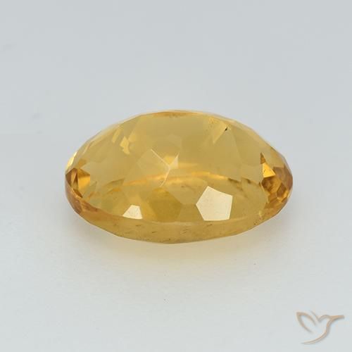 9,17 ctw natürlicher Tiefes Goldorange Citrin, Oval, VS