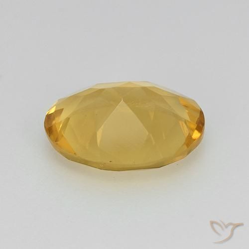 9,17 ctw natürlicher gold-orange Citrin, Oval, VVS