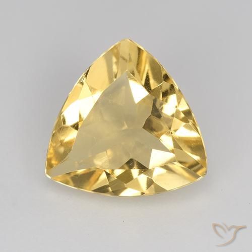 1.74ct Natürlicher gold-orange Citrin, Trillion, VVS-VS