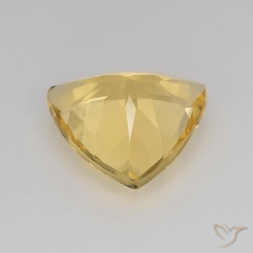 9,17 ctw natürlicher gold-orange Citrin, Trillion, VVS-VS
