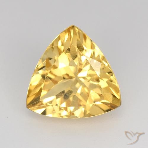 2.24ct Natürlicher Mittelhelles Gold Citrin, Trillion, VVS-VS