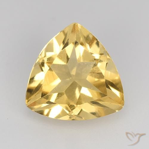 2.03ct Natürlicher gold-orange Citrin, Trillion, VVS-VS