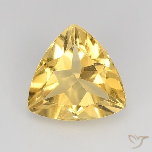 2.02ct Natürlicher gold-orange Citrin, Trillion, VVS-VS