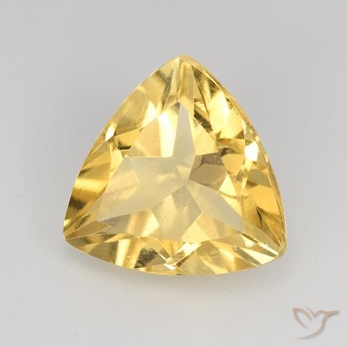 9,17 ctw natürlicher gold-orange Citrin, Trillion, VVS-VS