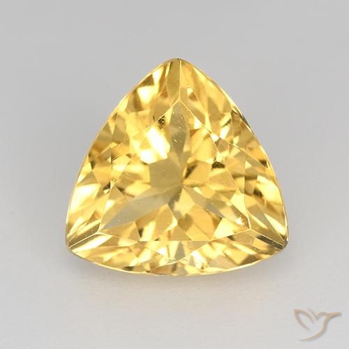2.13ct Natürlicher Helles Gold Citrin, Trillion, VVS-VS