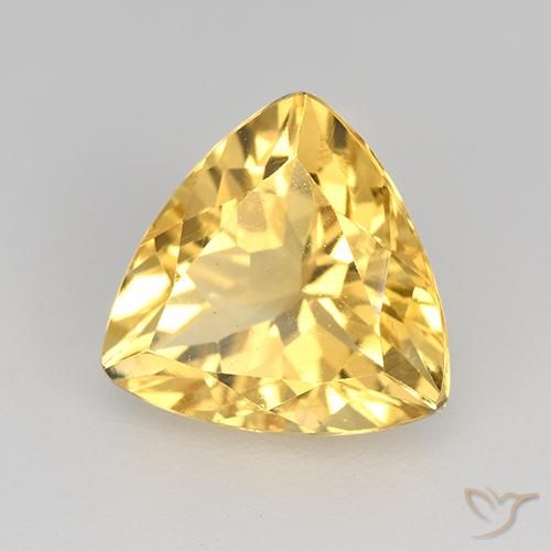 9,17 ctw natürlicher Helles Gold Citrin, Trillion, VVS-VS
