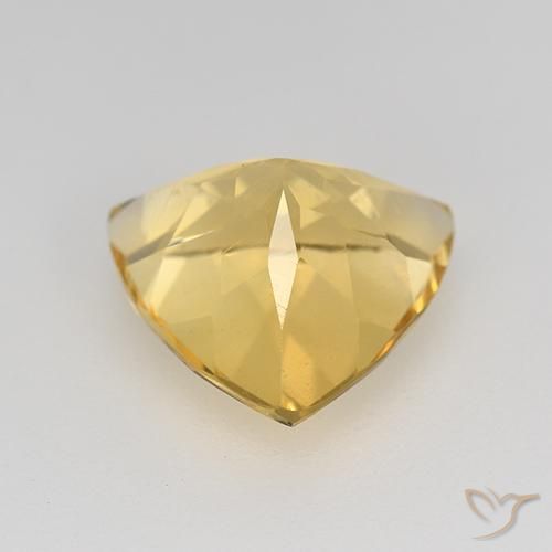 9,17 ctw natürlicher Helles Gold Citrin, Trillion, VVS-VS