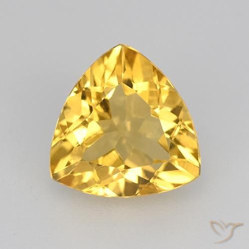 1.94ct Natürlicher Helles Gold Citrin, Trillion, VVS-VS