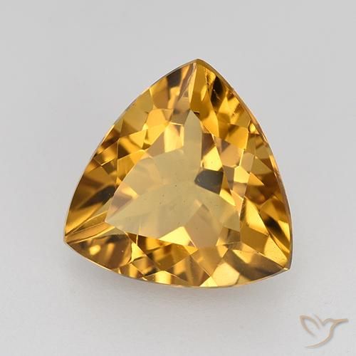 9,17 ctw natürlicher Mittel Orange-Gold Citrin, Trillion, VVS-VS