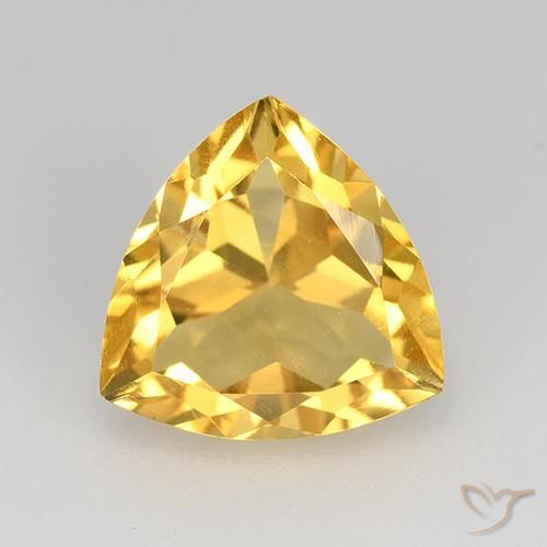 2.27ct Natürlicher Golden Citrin, Trillion, VVS-VS