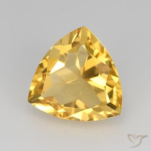 9,17 ctw natürlicher Golden Citrin, Trillion, VVS-VS